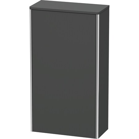 Xsquare Semi-Tall Cabinet Graphite Matt